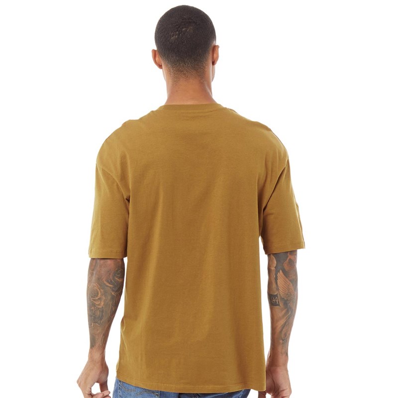 JACK AND JONES Mens Crew Neck T-Shirt Rubber