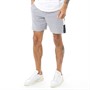 JACK AND JONES Mens Logo Blocking Sweat Shorts Light Grey Melange