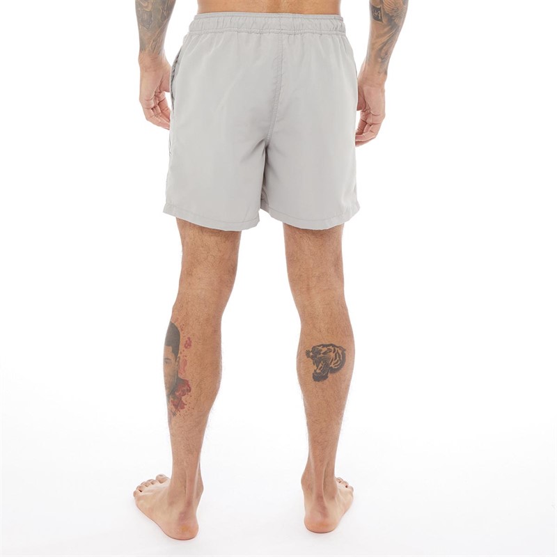 JACK AND JONES Mens Aruba Script Swim Shorts Grey
