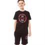 JACK AND JONES Boys Handy T-Shirt and Short Set Black
