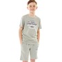 JACK AND JONES Boys Jwhandy T-Shirt And Shorts Set Wrought Iron