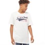 JACK AND JONES Boys Jjelogo T-Shirt Cloud Dancer