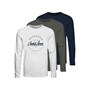 JACK AND JONES Jongens Jwharthur T-shirts met lange mouwen Wit