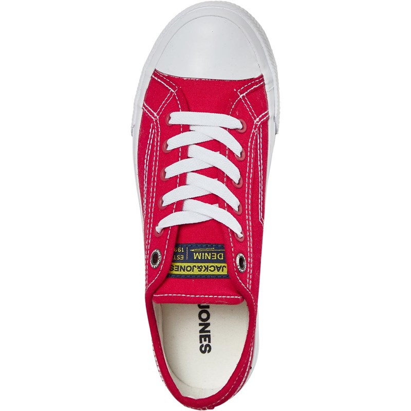 JACK AND JONES Junior Boys Corp Canvas Lo Pumps Barbados Cherry