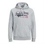 JACK AND JONES Herre Logo Hættetrøjer Grå Mergel