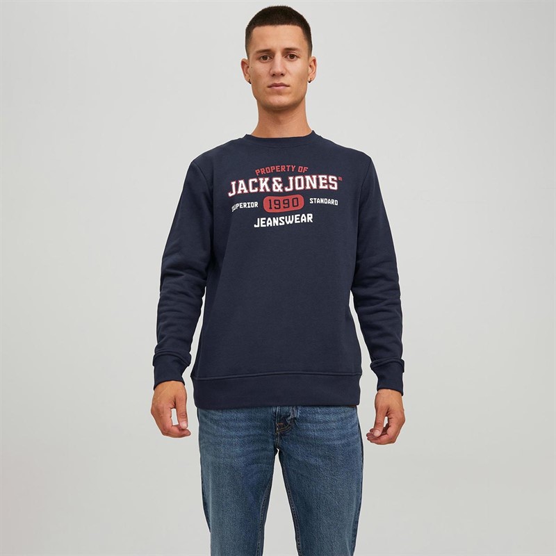 JACK AND JONES Sweatshirts Jjstamp MP Homme Bleu Marine