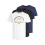 JACK AND JONES Heren Jjstamp MP T-shirts Marineblauw