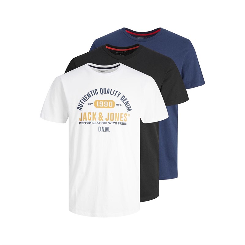 JACK AND JONES Heren Jjstamp MP T-shirts Marineblauw