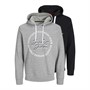 JACK AND JONES Heren Jjstamp MP Hoodies Grijs