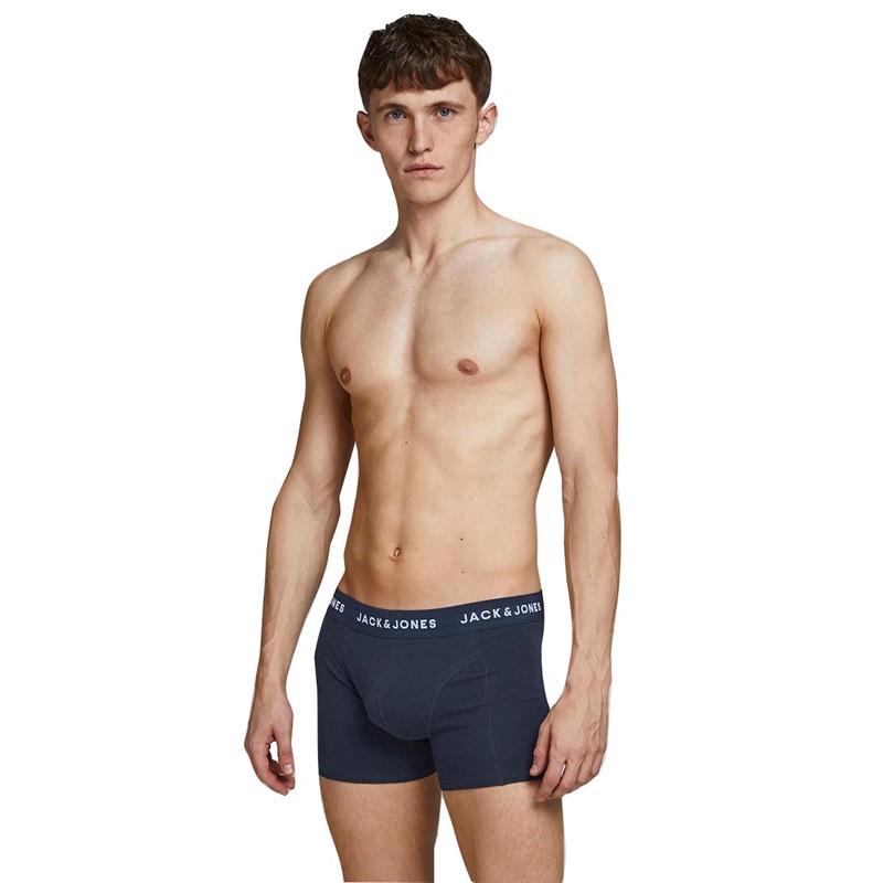 JACK AND JONES Boxers Jackris Trunks Seven Pack LN Homme Noir