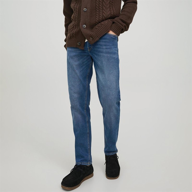 JACK AND JONES Herre Jjiwhmike Jjoriginal MF 103 Jeans Med Lige Ben Mellemblå
