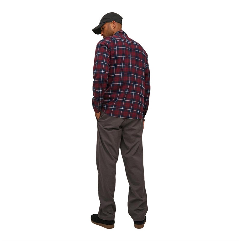 JACK AND JONES Heren Jwhclassic Denver Check Overhemden met lange mouwen Rood Geruit