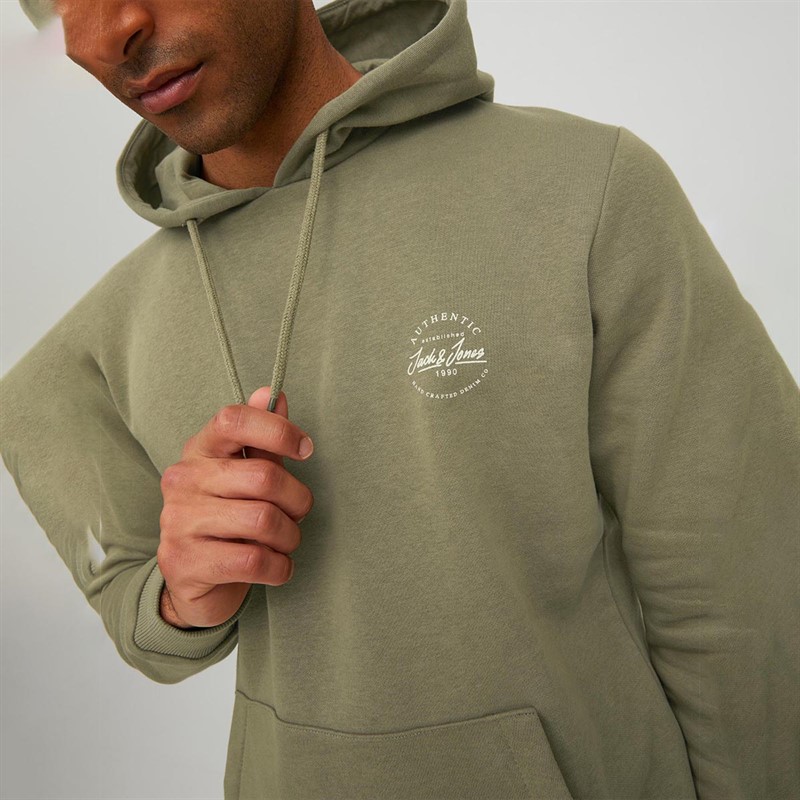 JACK AND JONES Sweats à Capuche Jwharthur Homme Kaki