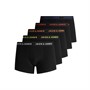 JACK AND JONES Boxers Jacblack Friday Trunks Five Pack LTN Homme Noir