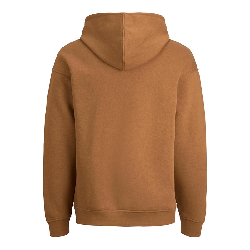 JACK AND JONES Męskie Jwhoslo Bluzy z kapturami Brązowy