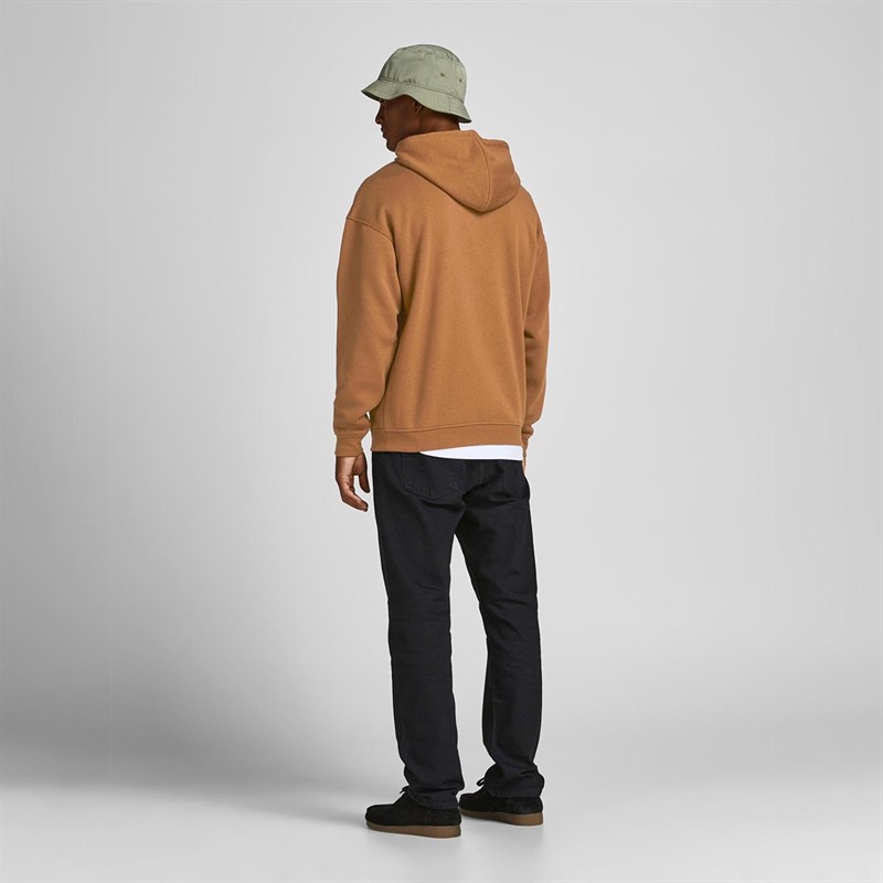 JACK AND JONES Męskie Jwhoslo Bluzy z kapturami Brązowy