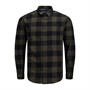 JACK AND JONES Chemises à Manches Longues Jwhchester Check Homme Vert Foncé
