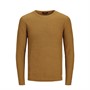 JACK AND JONES Pull à Col Ras-du-Cou Jwhcarlos Homme Jaune Foncé