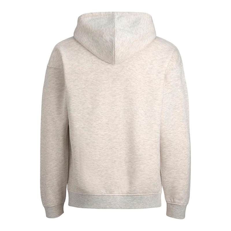 JACK AND JONES Heren Jwhoslo Hood Hoodies Gemeleerd Wit