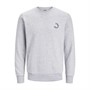 JACK AND JONES Herre Jcoblur Panel FST Sweatshirts Lys Grå Mergel
