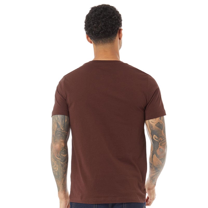 JACK AND JONES T-Shirts Card Homme Brun-Roux