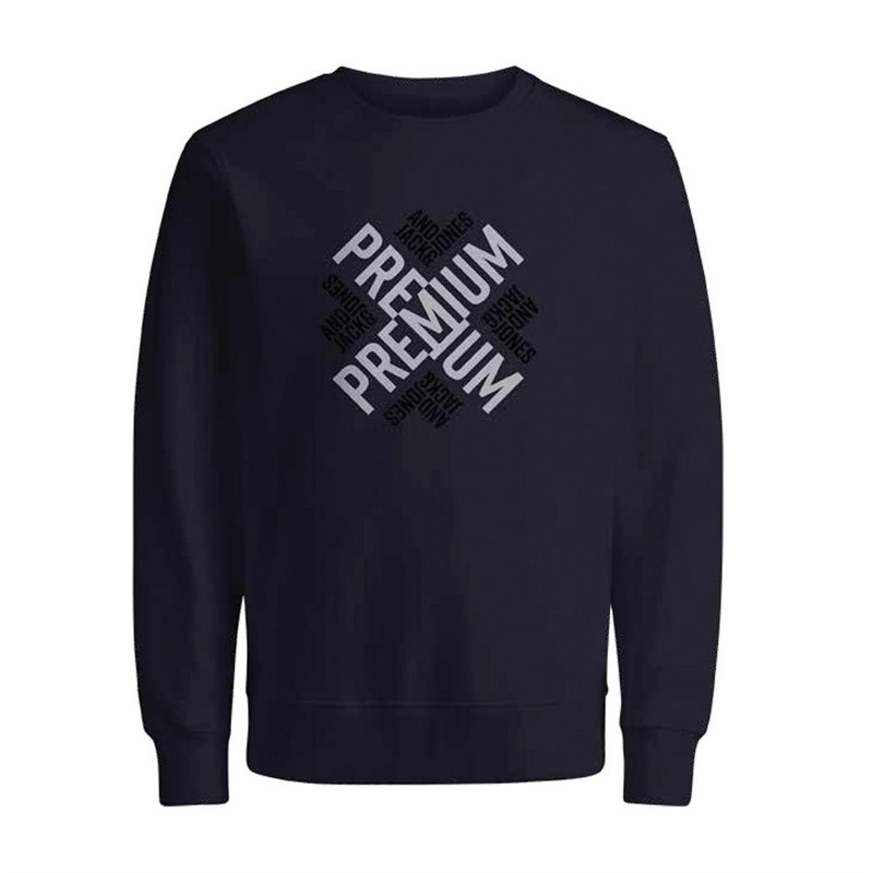 JACK AND JONES Heren Jprblacross FST Sweaters Marineblauw