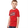 JACK AND JONES Boys O-Neck Logo T-Shirt True Red