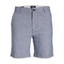 JACK AND JONES Boys Linen Chino Shorts Blue Indigo