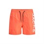 JACK AND JONES Boys Aruba Lyric SwimShorts Hot Coral