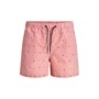 JACK AND JONES Boys Aruba Print SwimShorts Hot Coral