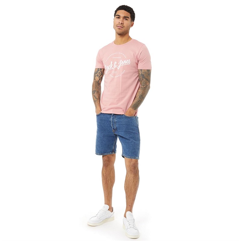 JACK AND JONES Mens Arthur T-Shirt Rosette