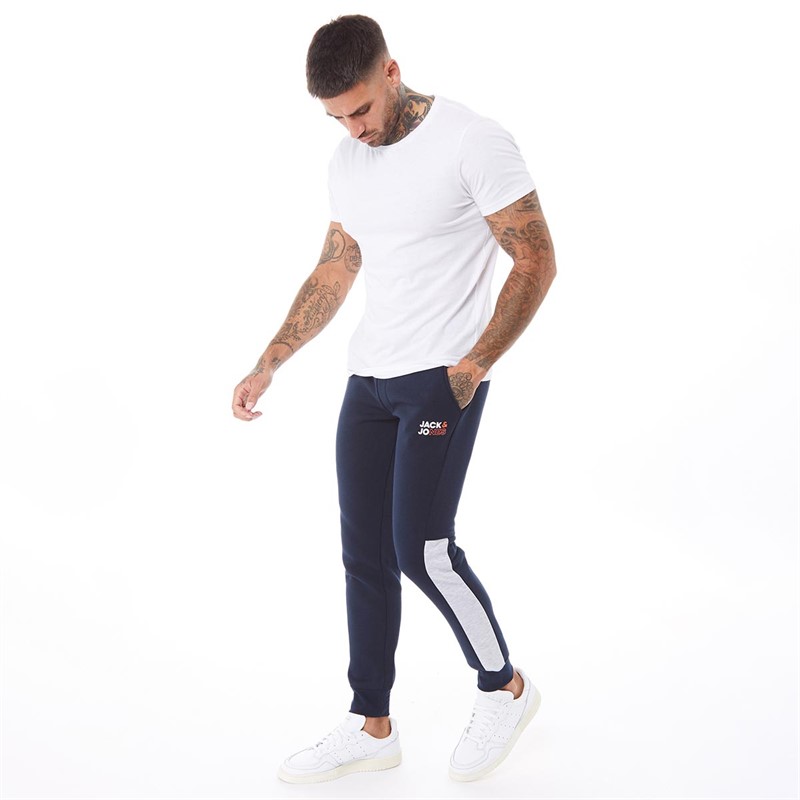 JACK AND JONES Mens Will Jaris Joggers Navy Blazer