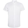JACK AND JONES Heren Joe Plain Overhemden met korte mouwen Wit