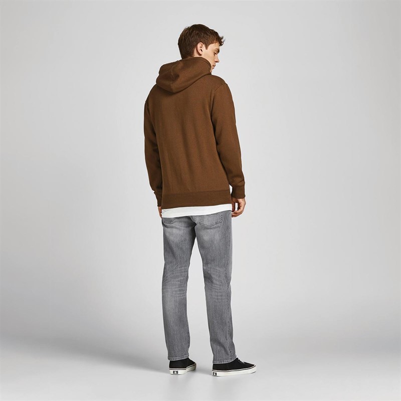 JACK AND JONES Herren Tim 787 Jeans mit geradem Bein Grau