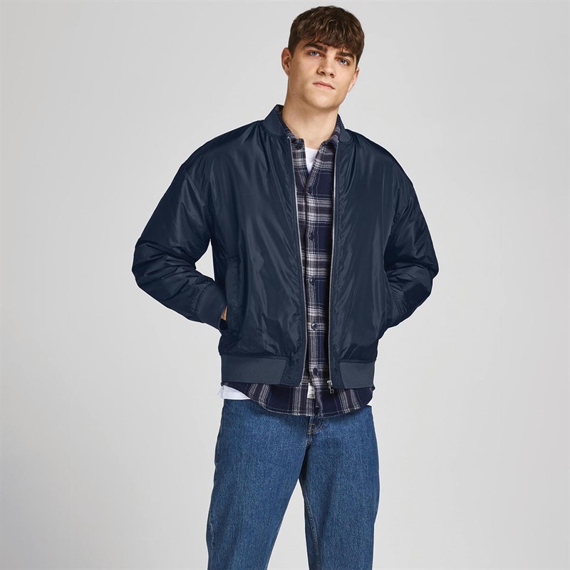 Bomber homme bleu marine clearance