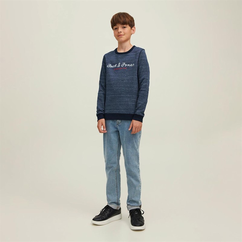 JACK AND JONES Jongens Jcoberg Sweaters Gemeleerd Blauw