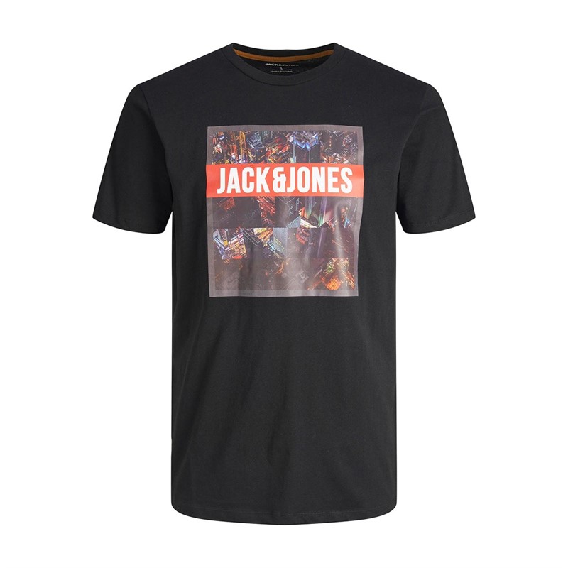 JACK AND JONES Chłopięce Jjclub O-neck T-shirty Czarny