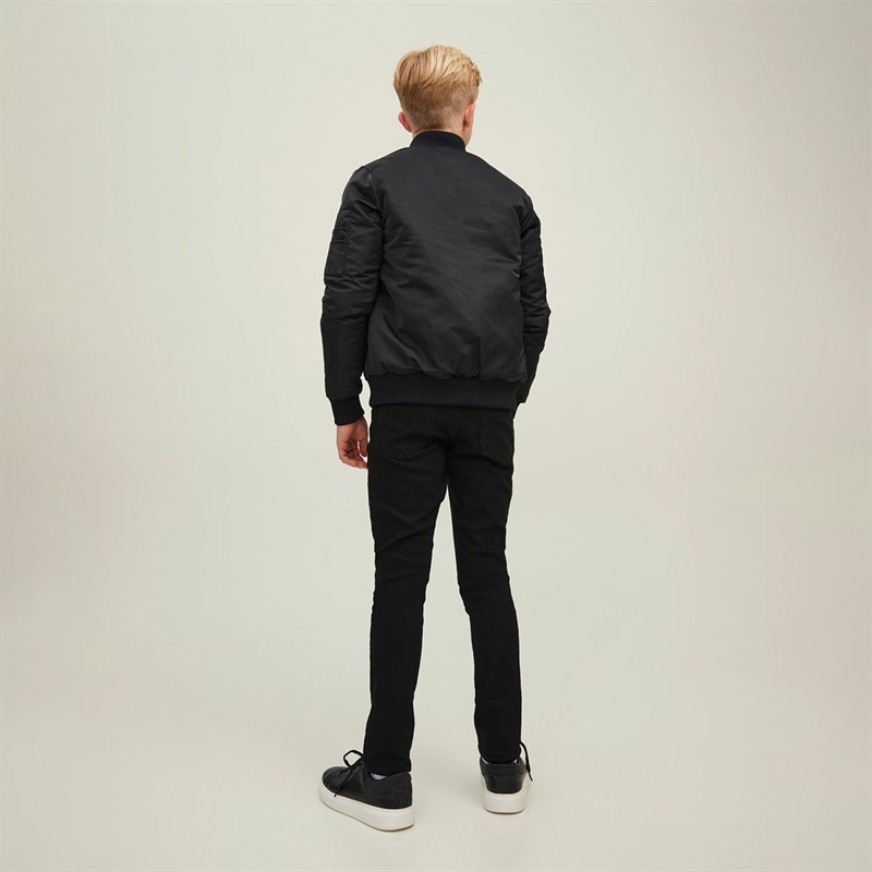 JACK AND JONES Drenge Terry Bomber Bomberjakke Sort