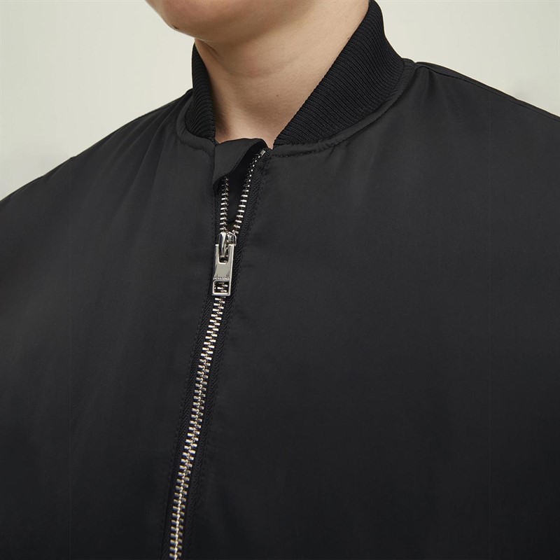 JACK AND JONES Drenge Terry Bomber Bomberjakke Sort
