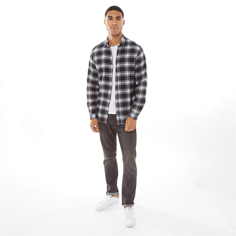 JACK AND JONES Mens Berg Long Sleeve Shirt High-Rise