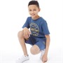 JACK AND JONES Boys T-Shirt And Shorts Set Ensign Blue