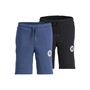 JACK AND JONES Boys Jwhtom Two Pack Sweat Shorts Tap Shoe, Ensign Blue