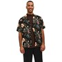 JACK AND JONES Heren Jeff Resort Overhemden met korte mouwen Zwart