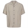 JACK AND JONES Herre Jeff Resort Skjorter med korte ærmer Ecru