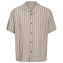 JACK AND JONES Herre Jeff Resort Skjorter med korte ærmer Ecru