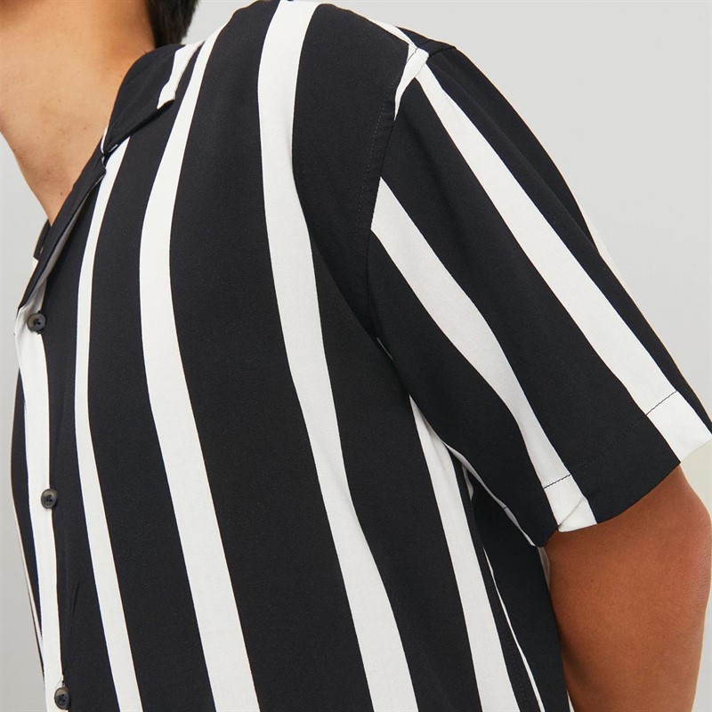 JACK AND JONES Herre Jeff Resort Skjorter med korte ærmer Sort