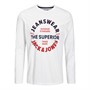 JACK AND JONES Heren Andy T-shirts met lange mouwen Wit