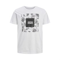 JACK AND JONES Herren Tropcana T-Shirts Weiß