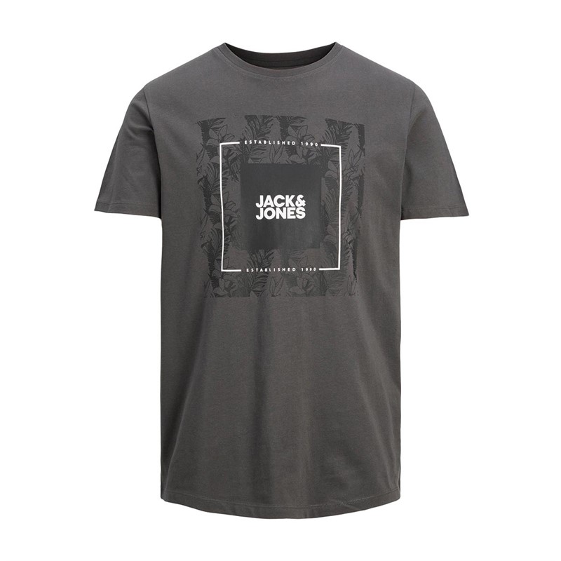 JACK AND JONES Heren Tropcana T-shirts Grijs