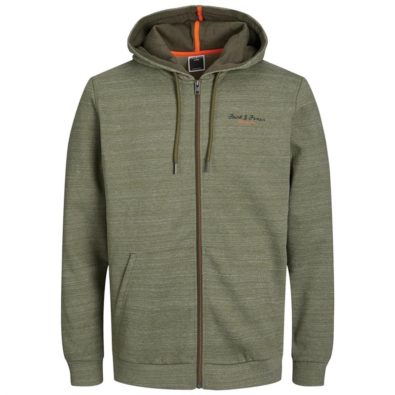 JACK AND JONES Sweats à Capuche Berg Homme Vert Chiné